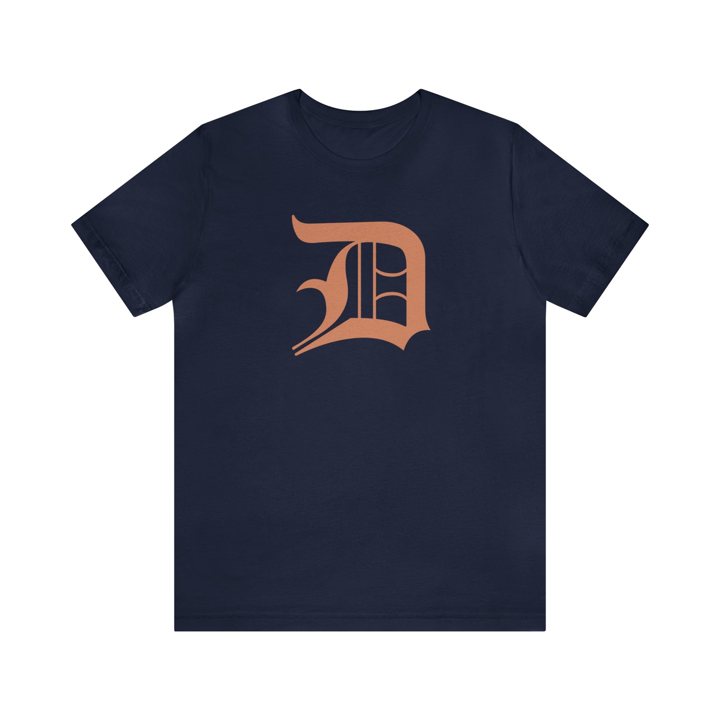 Detroit 'Old English D' T-Shirt (Copper Color) | Unisex Standard