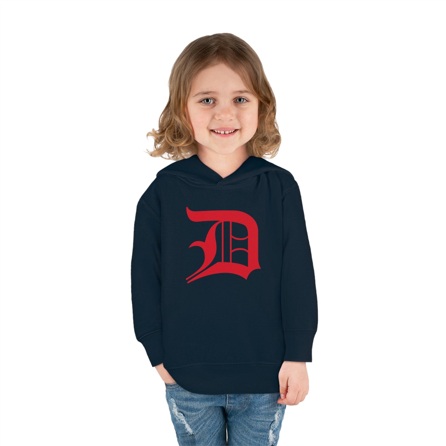 Detroit 'Old English D' Hoodie (Aliform Red) | Unisex Toddler