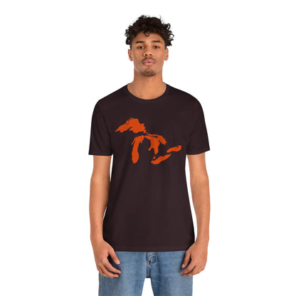 Great Lakes T-Shirt | Unisex Standard - Maple Leaf Orange