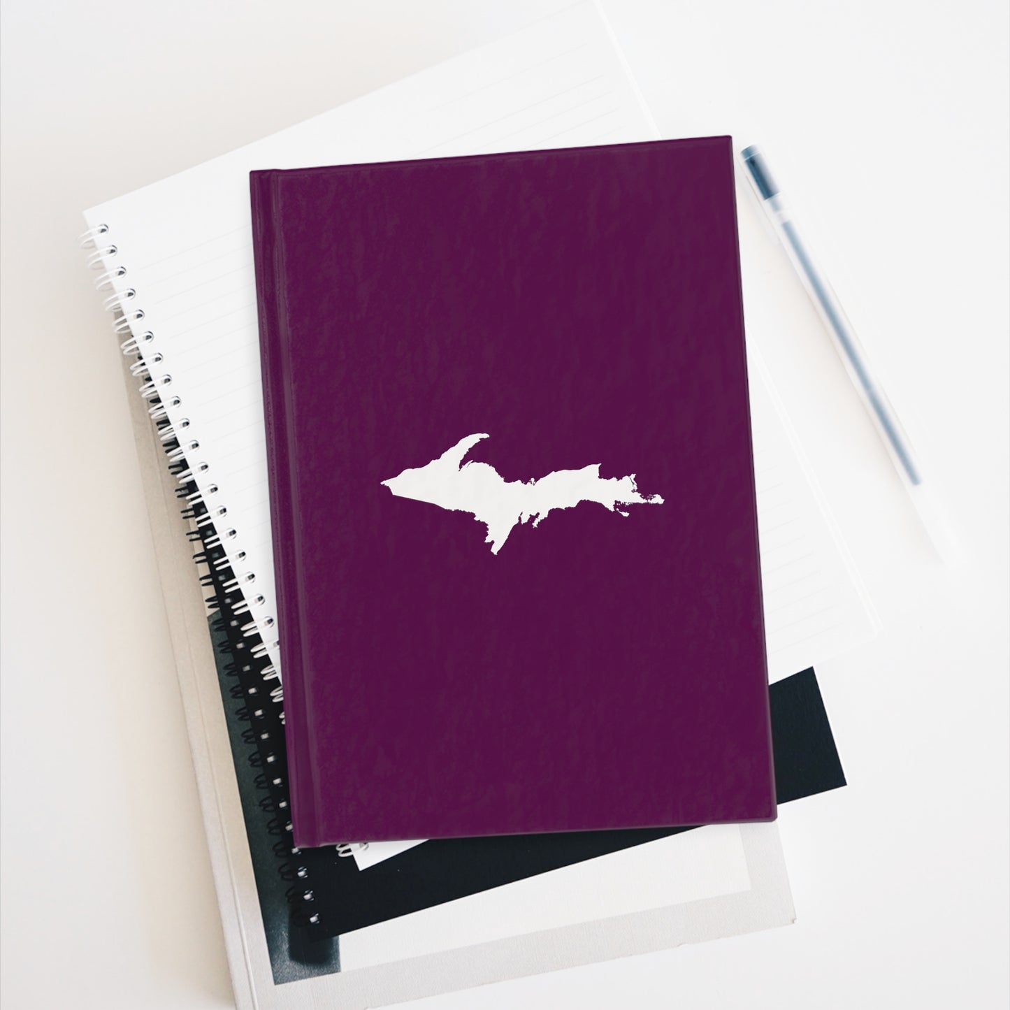 Michigan Upper Peninsula Blank Sketchbook (w/ UP Outline) | Tyrian Purple