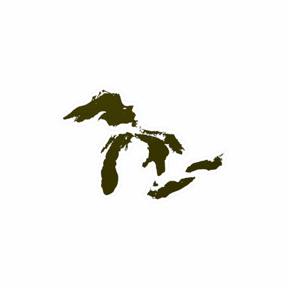 Great Lakes Kiss-Cut Windshield Decal | Military Green