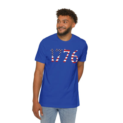 '1776' T-Shirt (Revolutionary Font Flag Edition) | Made in USA