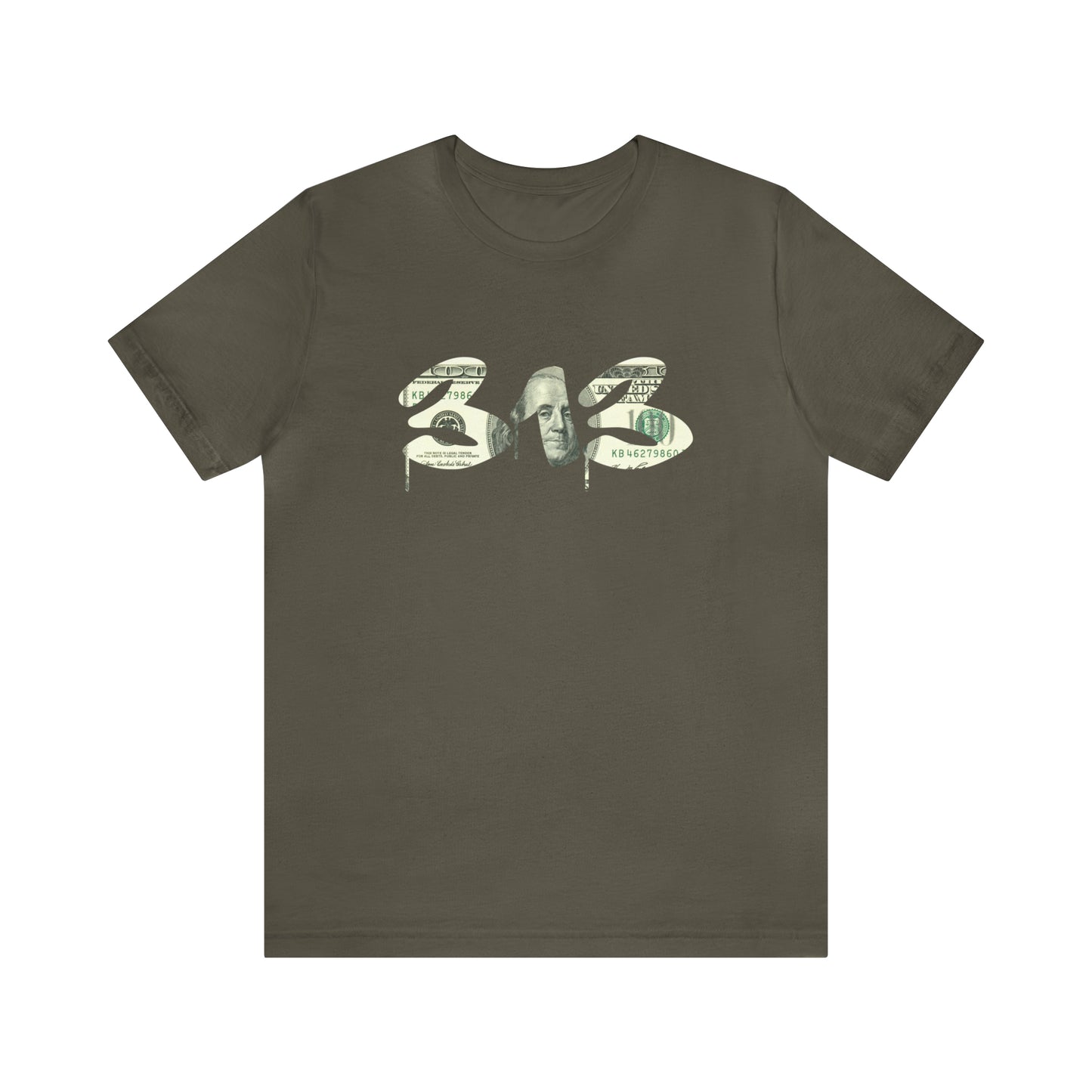 Detroit '313' T-Shirt (Benjamins Edition) | Unisex Standard