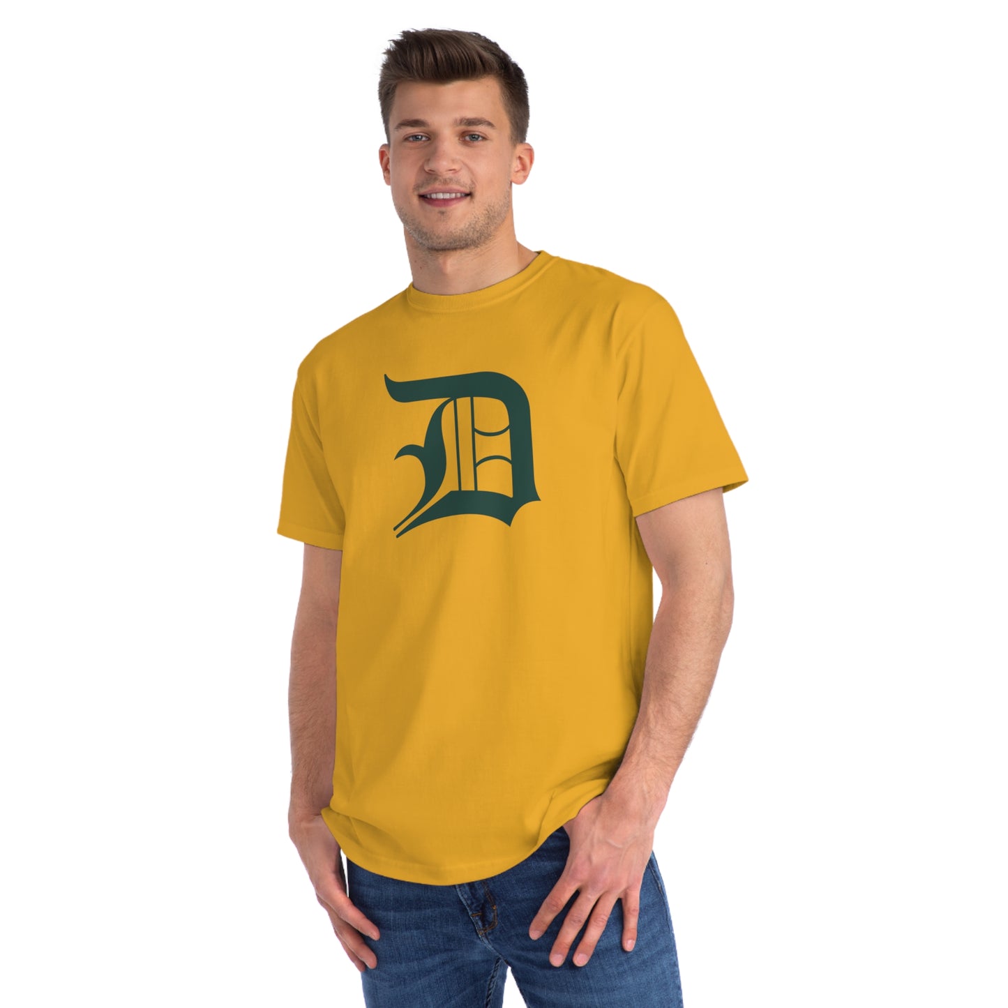 Detroit 'Old English D' T-Shirt (Laconic Green) | Unisex Organic