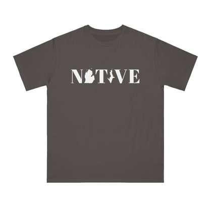 Michigan 'Native' T-Shirt (Didone Font) | Organic Unisex