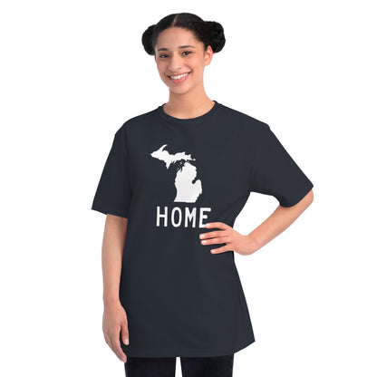 Michigan 'Home' T-Shirt (Licence Plate Font) | Unisex Organic