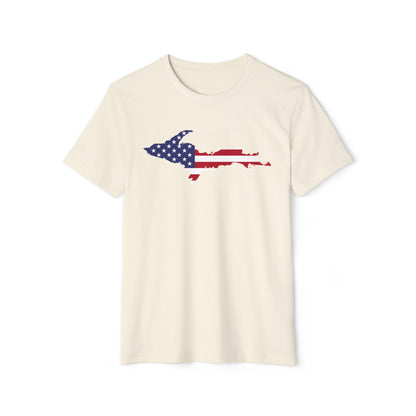 Michigan Upper Peninsula T-Shirt (w/ UP USA Flag) | Unisex Recycled Organic