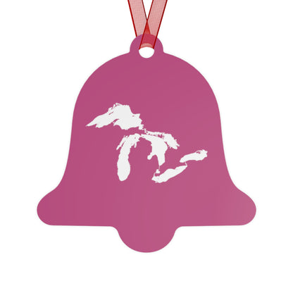 Great Lakes Christmas Ornament | Metal - Apple Blossom Pink