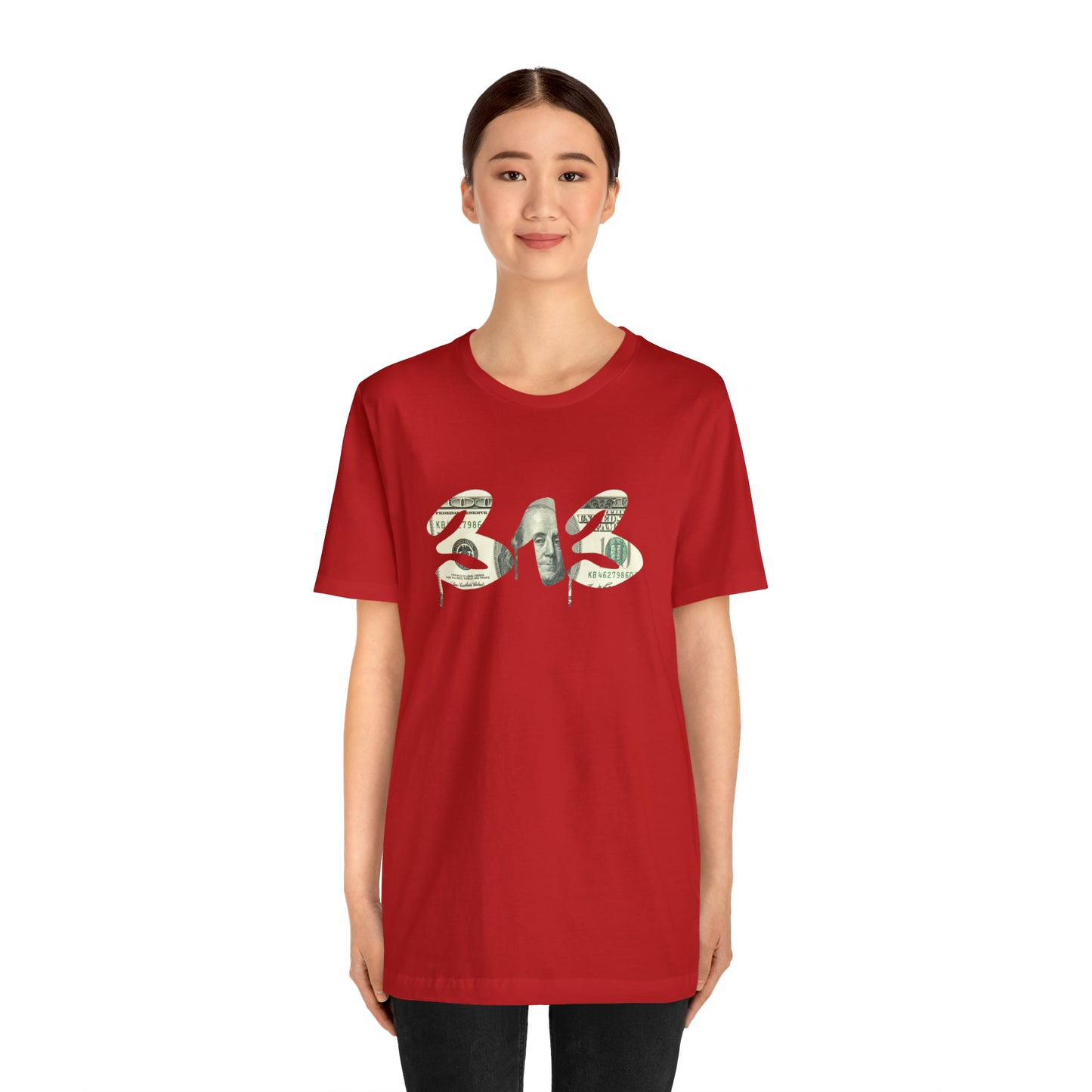 Detroit '313' T-Shirt (Benjamins Edition) | Unisex Standard