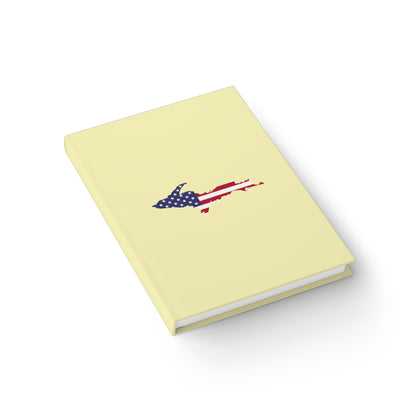 Michigan Upper Peninsula Blank Sketchbook (w/ UP USA Flag) | Canary Yellow