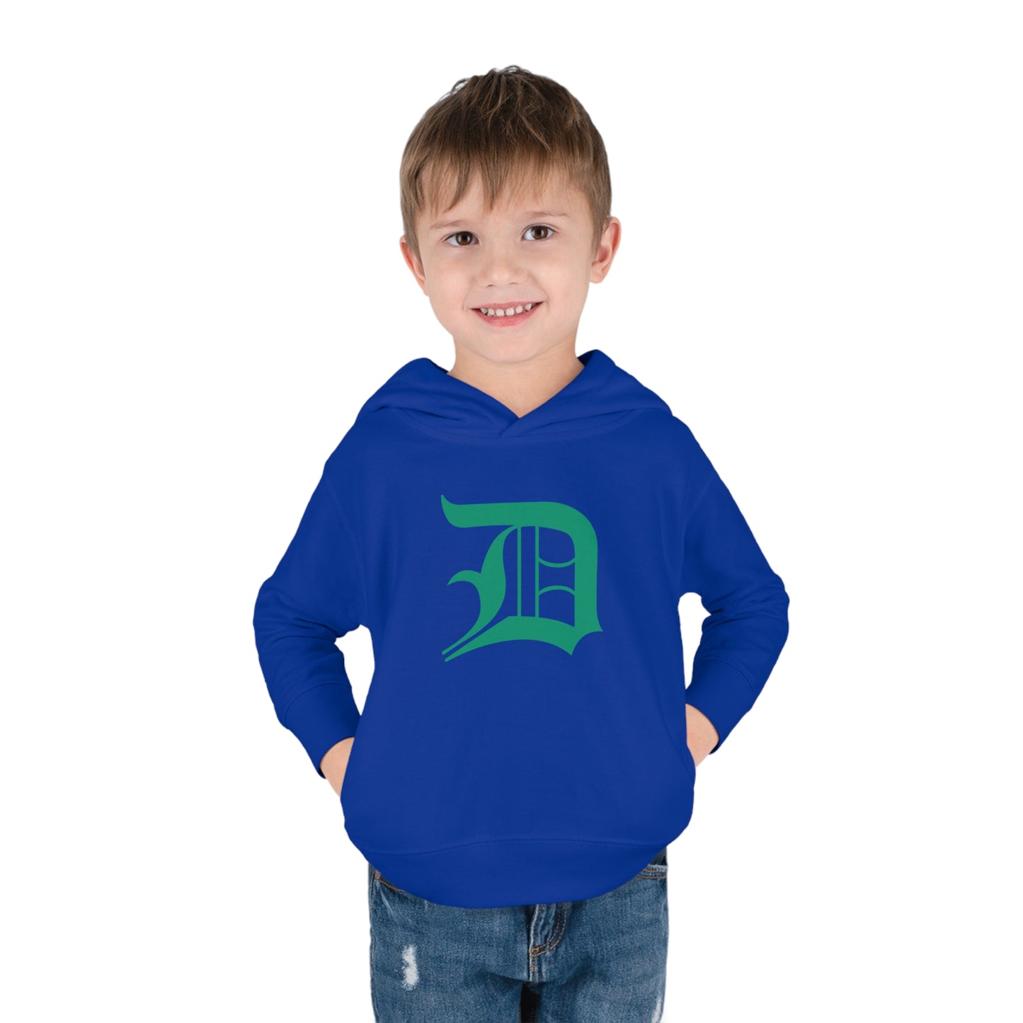 Detroit 'Old English D' Hoodie (Emerald Green) | Unisex Toddler