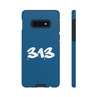 Detroit '313' Tough Phone Case (Blueberry Tag Font) | Samsung & Pixel Android