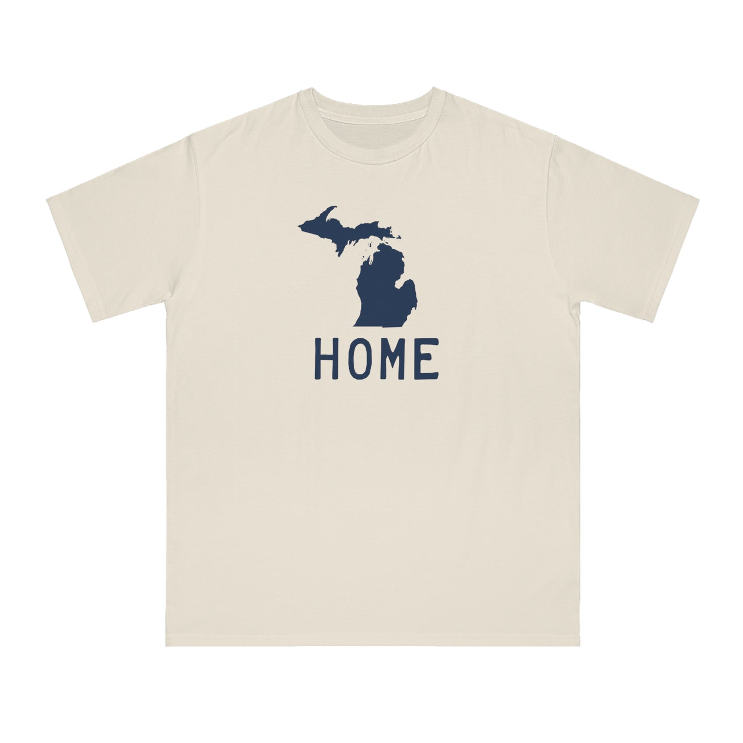 Michigan 'Home' T-Shirt (Licence Plate Font) | Unisex Organic