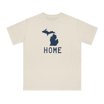 Michigan 'Home' T-Shirt (Licence Plate Font) | Unisex Organic