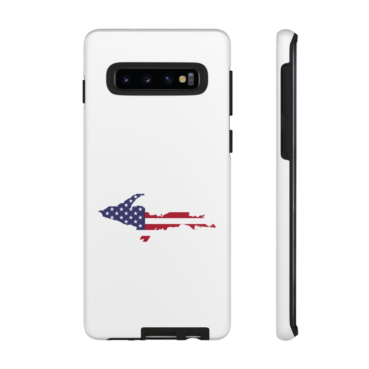 Michigan Upper Peninsula Tough Phone Case (w/ UP USA Flag Outline) | Samsung & Pixel Android