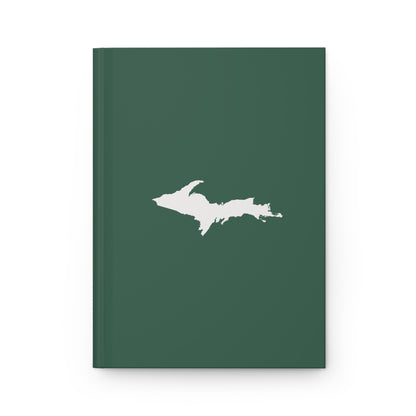 Michigan Upper Peninsula Hardcover Journal (Ginger Ale Green w/ UP Outline) | Ruled - 150pgs