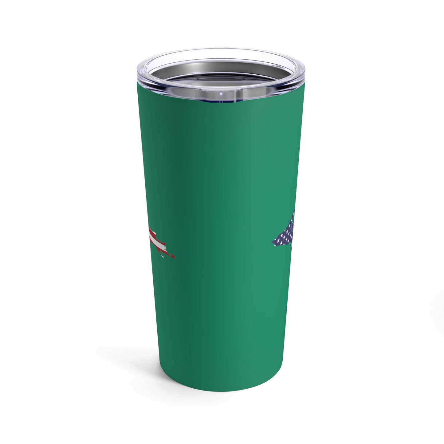 Michigan Upper Peninsula Tumbler (w/ UP USA Flag) | Emerald Green - 20oz