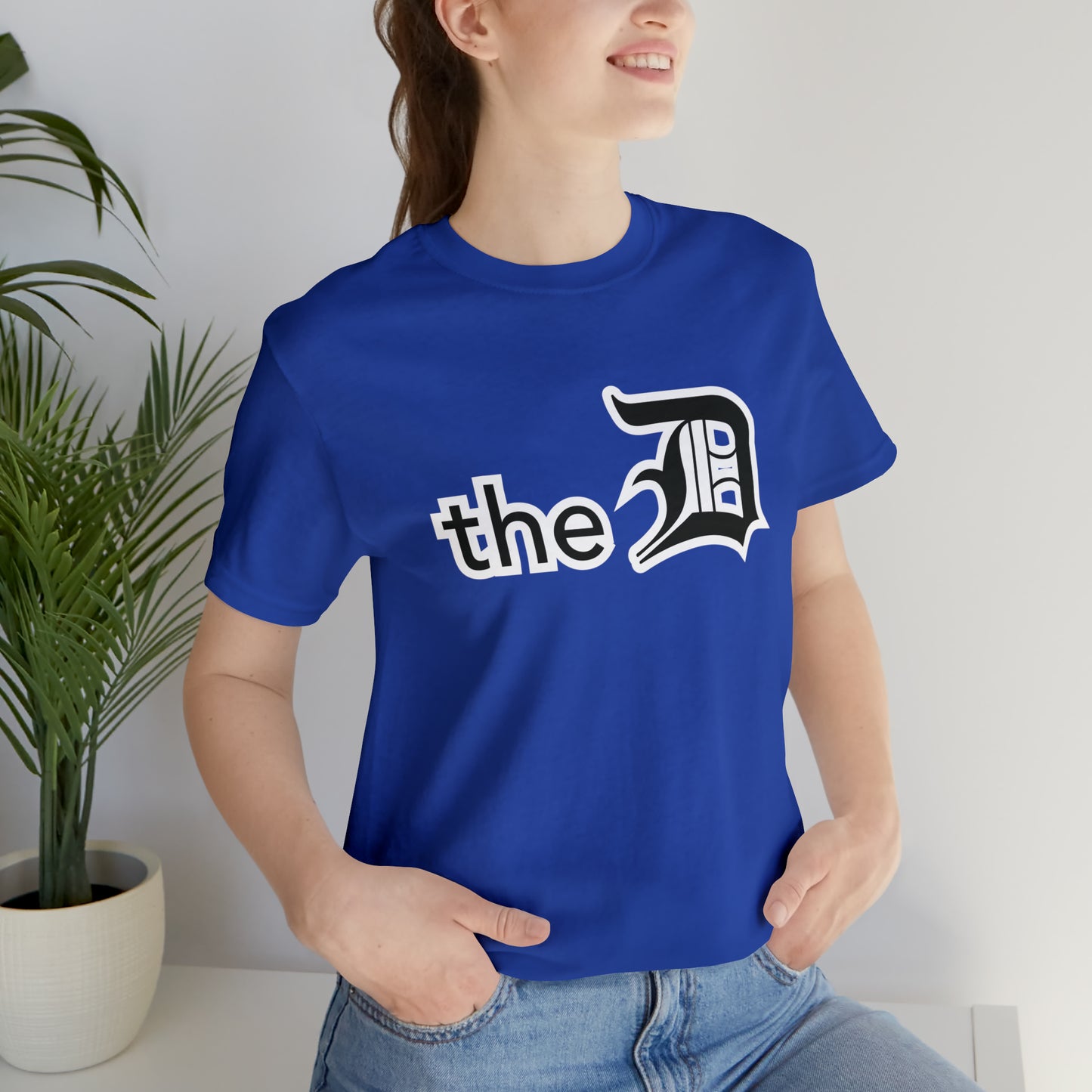 Detroit 'the D' T-Shirt (Black) | Unisex Standard