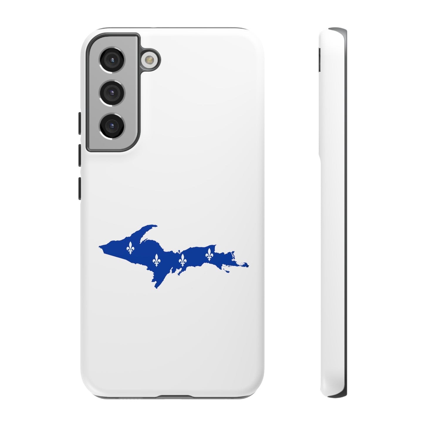 Michigan Upper Peninsula Tough Phone Case (w/ UP Quebec Flag Outline) | Samsung & Pixel Android