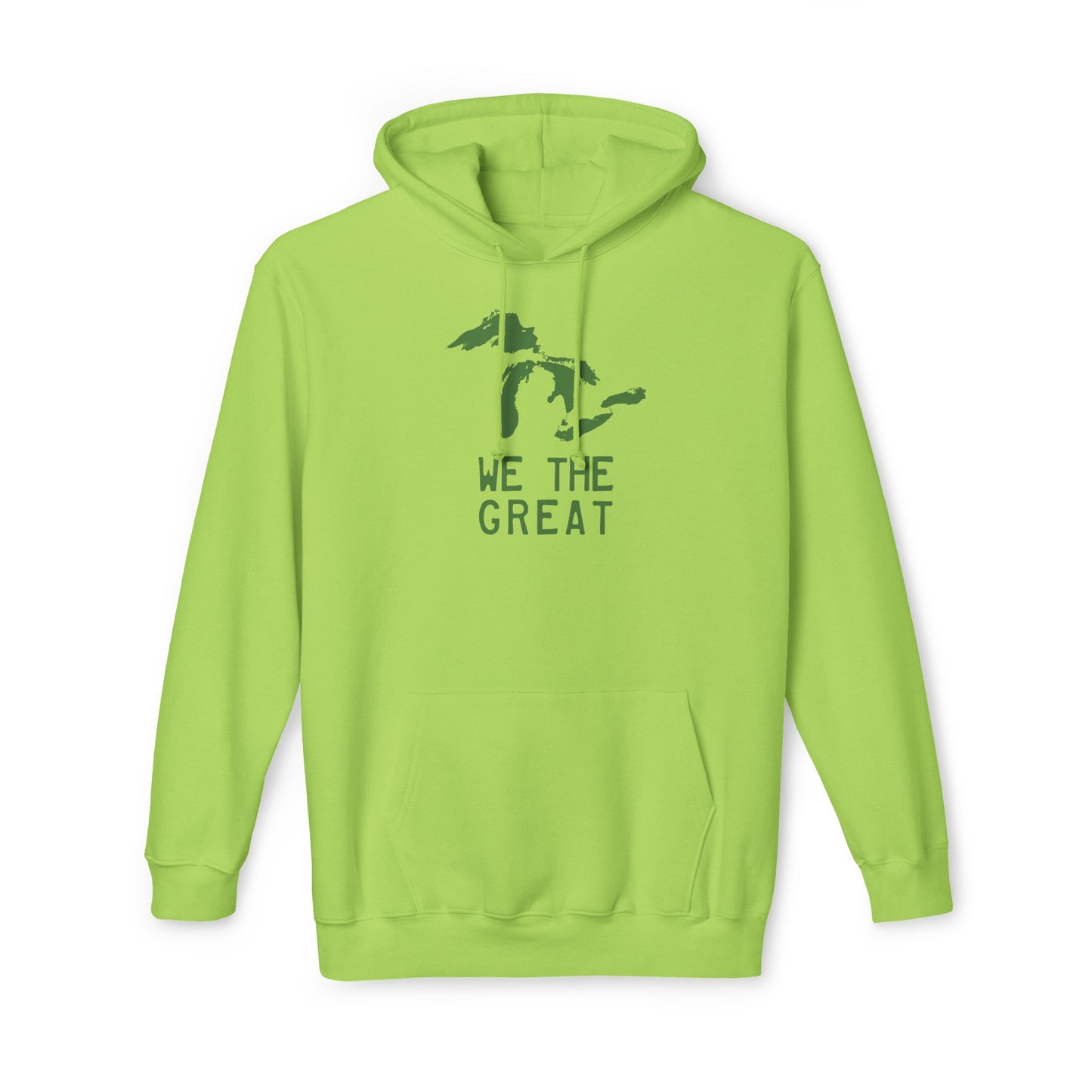 Great Lakes 'We The Great' Ultrapremium Hoodie | Made in USA - Pine Green