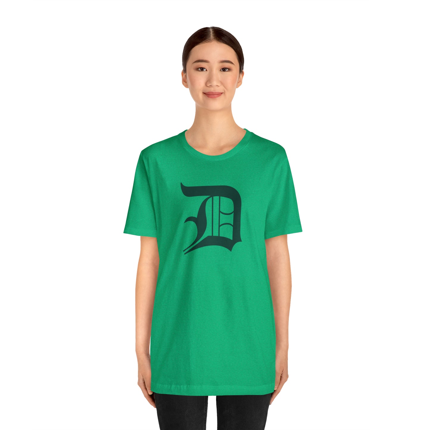 Detroit 'Old English D' T-Shirt (Laconic Green) | Unisex Standard