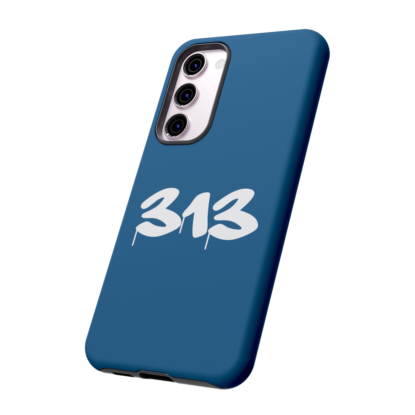 Detroit '313' Tough Phone Case (Blueberry Tag Font) | Samsung & Pixel Android