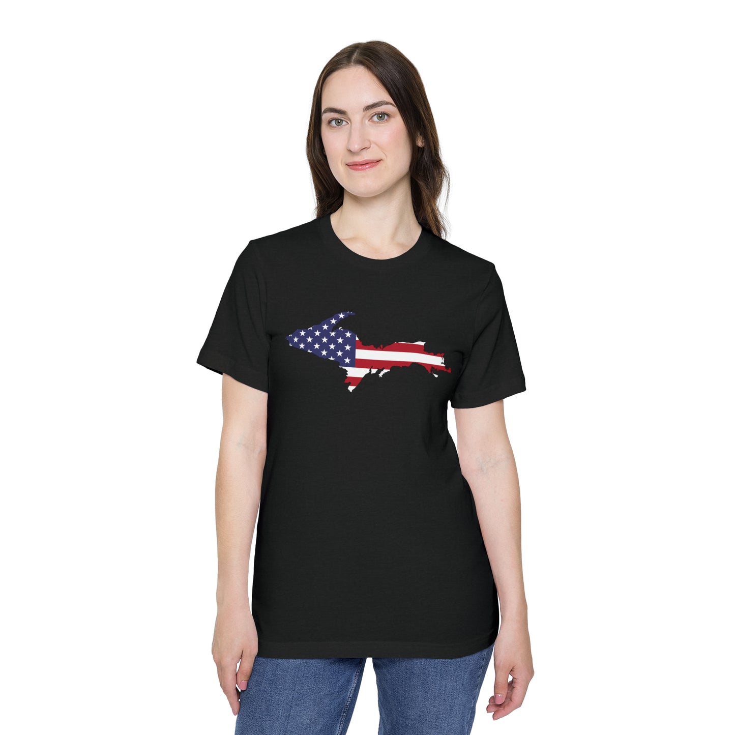 Michigan Upper Peninsula T-Shirt (Patriotic Edition) | Made in USA