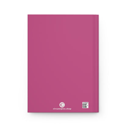 Michigan Upper Peninsula Hardcover Journal (w/ UP USA Flag) | Ruled - Apple Blossom Pink