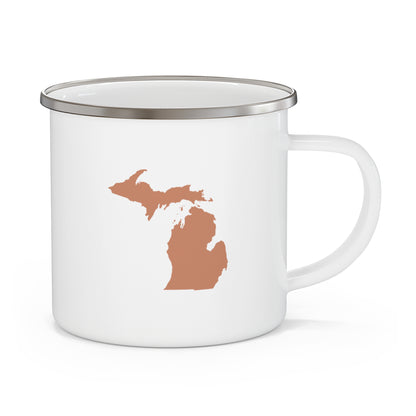 Michigan Camping Mug (w/ Copper MI Outline) | 12oz