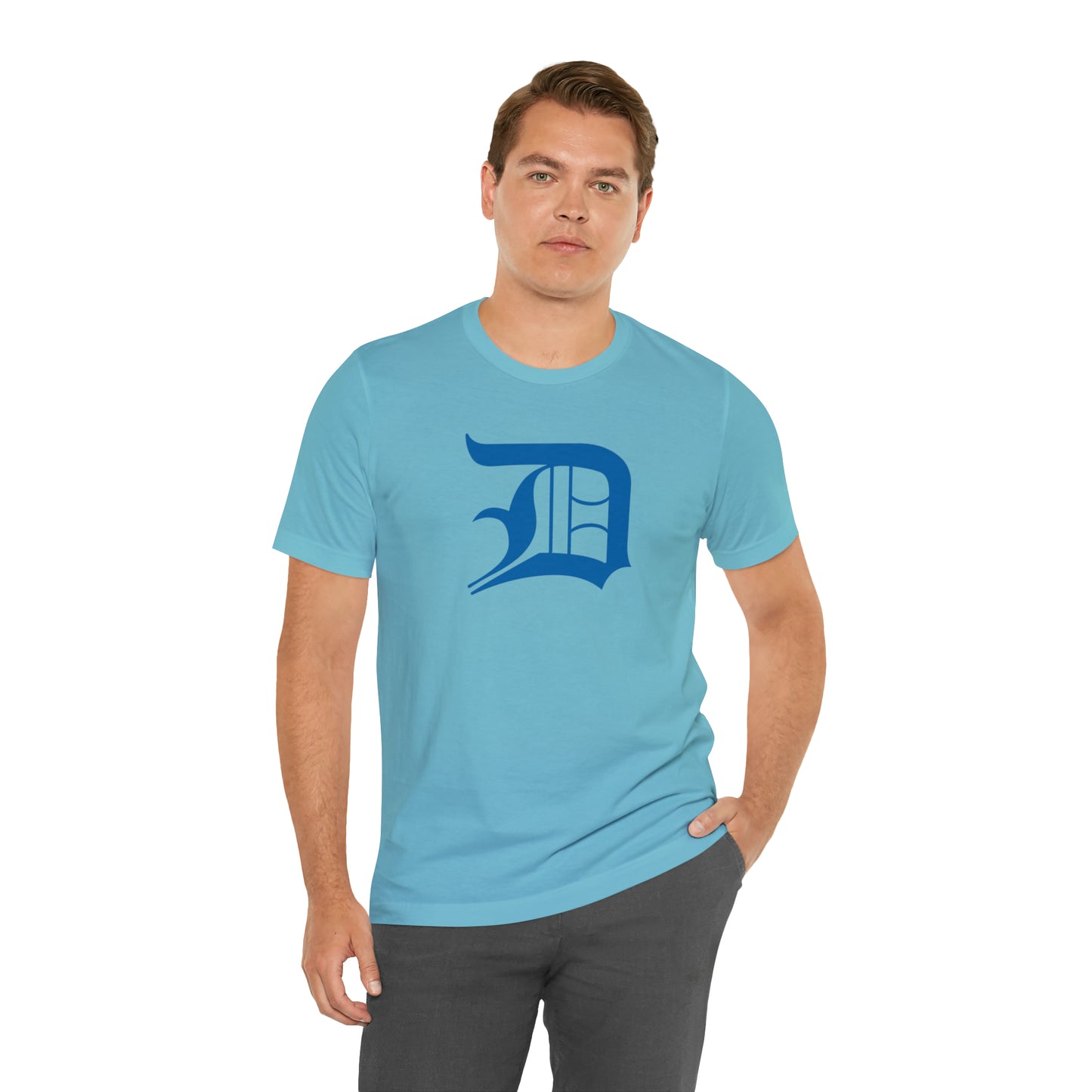 Detroit 'Old English D' T-Shirt (Azure) | Unisex Standard