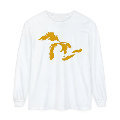 Great Lakes Garment-Dyed T-Shirt | Unisex Long Sleeve - Gold