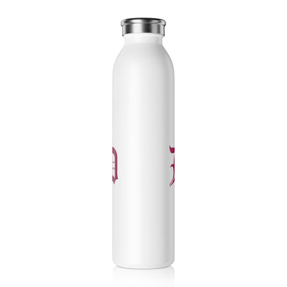 Detroit 'Old English D' Water Bottle (Ruby Red) | 20oz Double-Walled