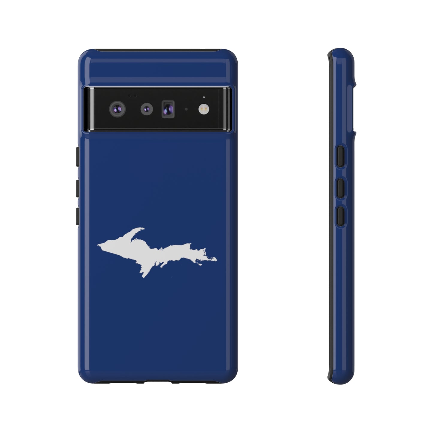 Michigan Upper Peninsula Tough Phone Case (Dearborn Blue w/ UP Outline) | Samsung & Pixel Android