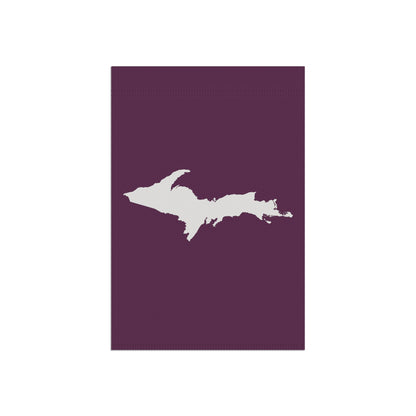 Michigan Upper Peninsula Home & Garden Flag (w/ UP Outline) | Tyrian Purple