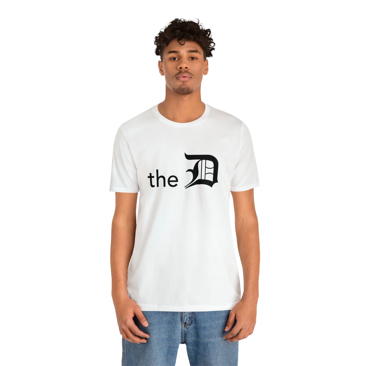 Detroit 'the D' T-Shirt (Black) | Unisex Standard