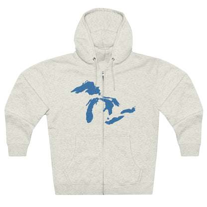 Great Lakes Hoodie (Superior Blue) | Unisex Full Zip