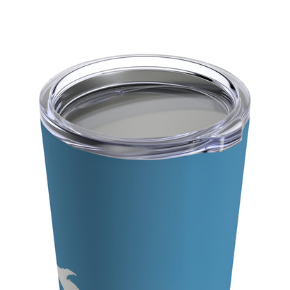 Michigan Upper Peninsula Tumbler (w/ UP Outline) | Lake Michigan Blue - 20oz