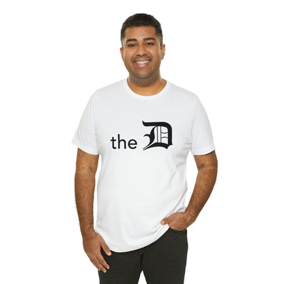 Detroit 'the D' T-Shirt (Black) | Unisex Standard