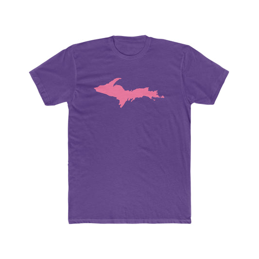 Michigan Upper Peninsula T-Shirt (w/ Pink UP Outline) | Men's Fitted