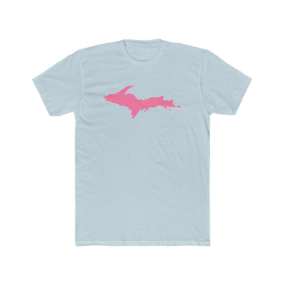 Michigan Upper Peninsula T-Shirt (w/ Pink UP Outline) | Men's Fitted