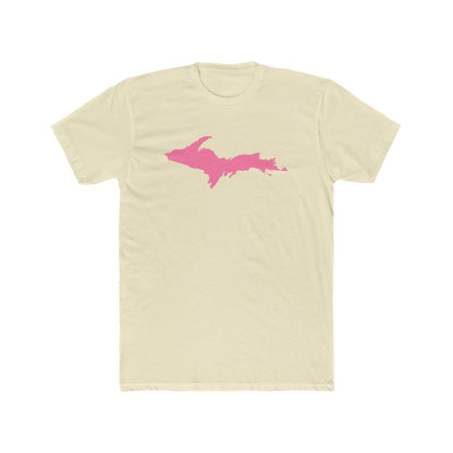 Michigan Upper Peninsula T-Shirt (w/ Pink UP Outline) | Men's Fitted