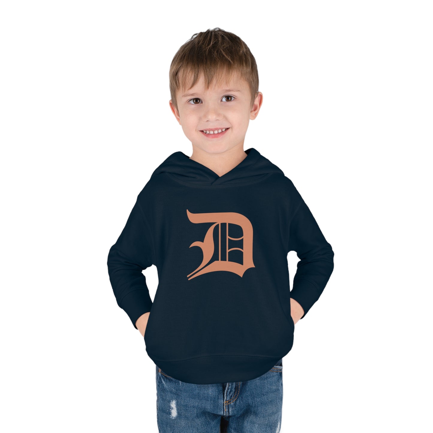 Detroit 'Old English D' Hoodie (Copper Color) | Unisex Toddler