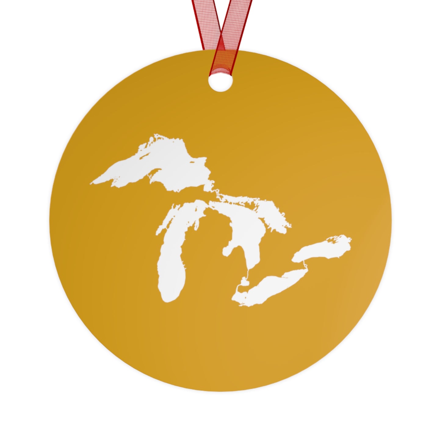 Great Lakes Christmas Ornament | Metal - Gold