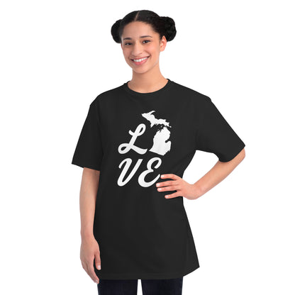 Michigan 'Love' T-Shirt (Script Font) | Unisex Organic