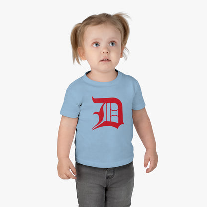 Detroit 'Old English D' Infant T-Shirt (Aliform Red) | Short Sleeve