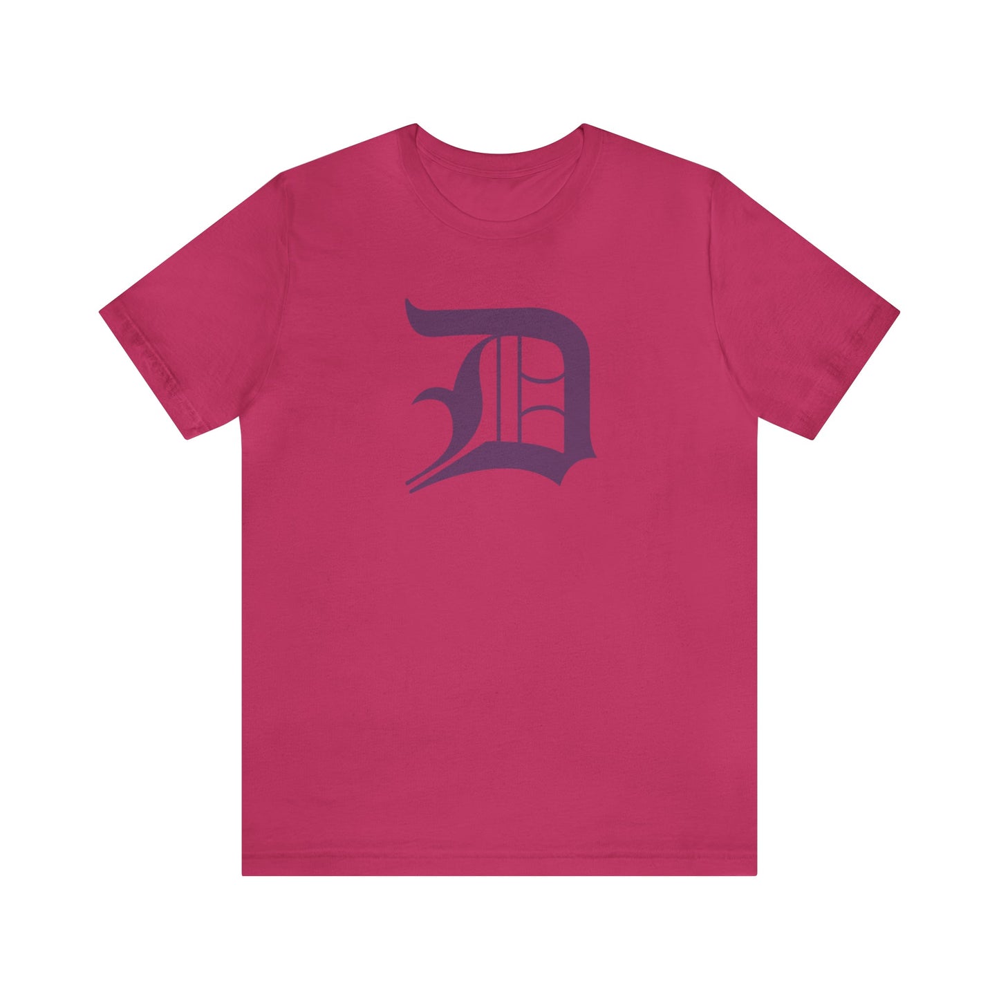 Detroit 'Old English D' T-Shirt (Plum) | Unisex Standard