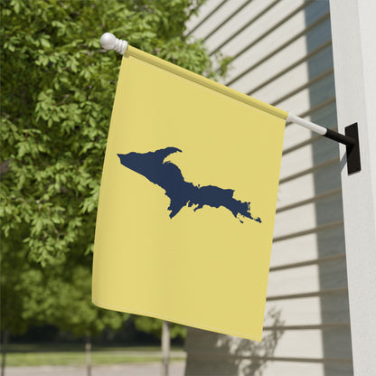 Michigan Upper Peninsula Home & Garden Flag (w/ UP Outline) | Cherry Yellow