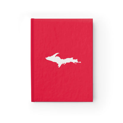 Michigan Upper Peninsula Blank Sketchbook (w/ UP Outline) | Lighthouse Red