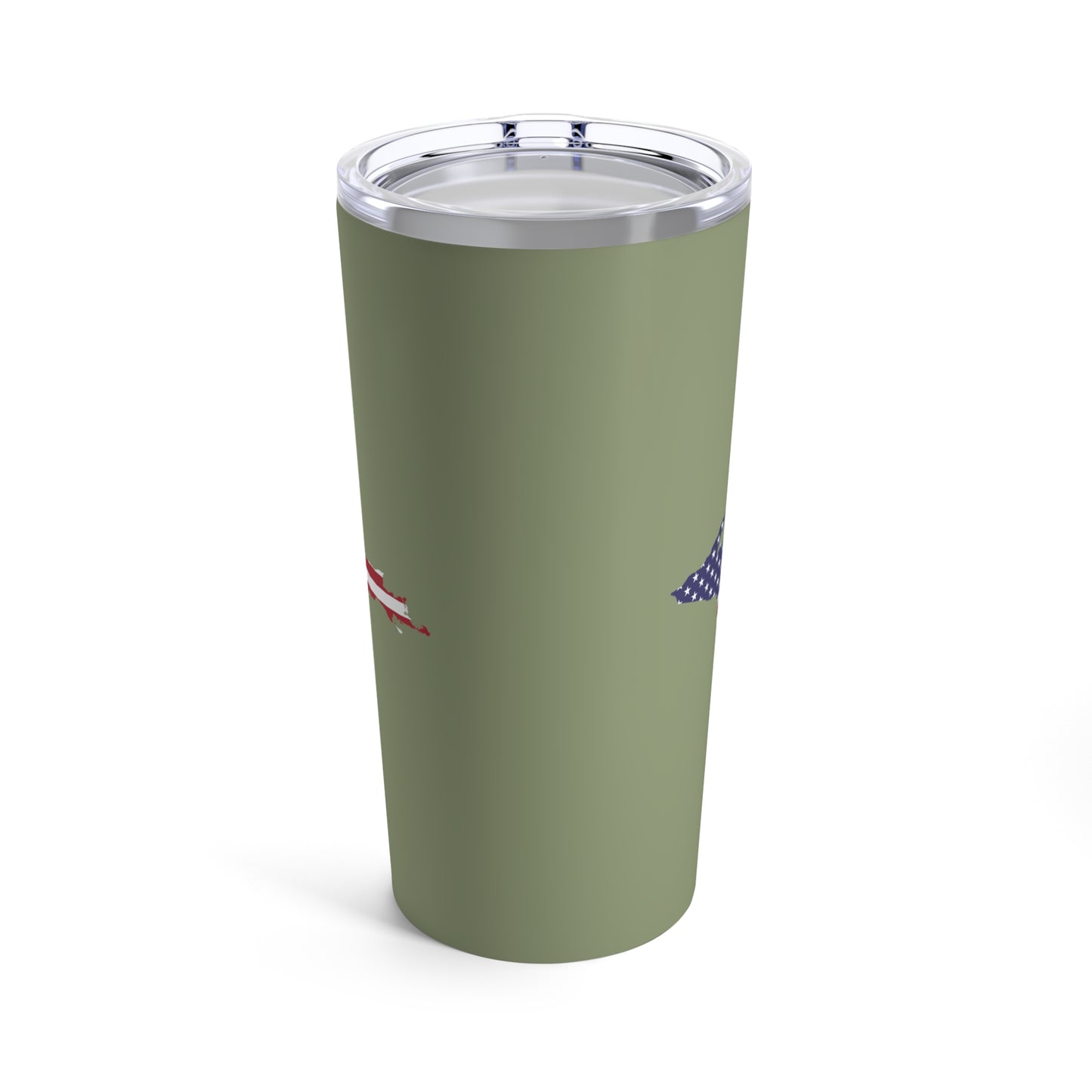 Michigan Upper Peninsula Tumbler (w/ UP USA Flag) | Beachgrass Green - 20oz