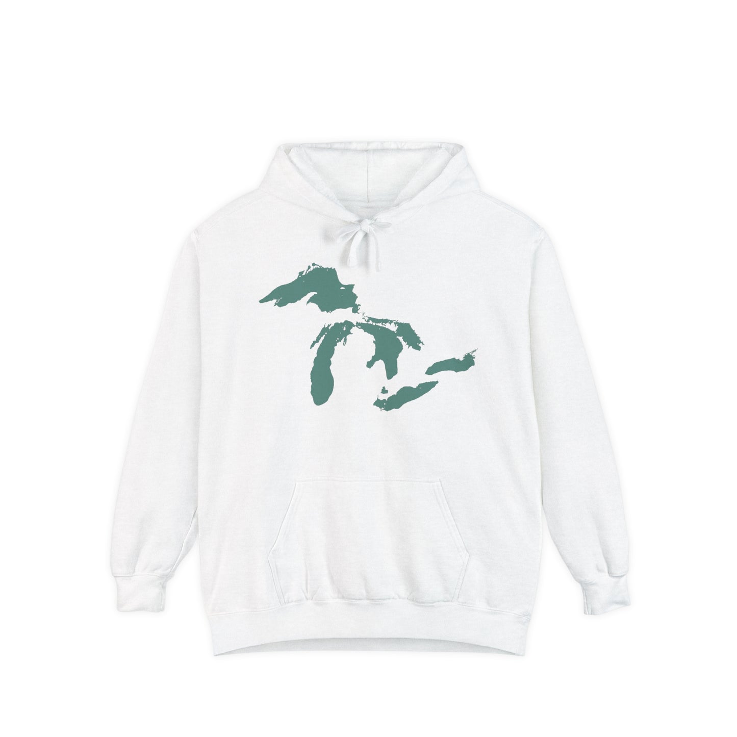 Great Lakes Hoodie (Copper Green) | Unisex Garment-Dyed